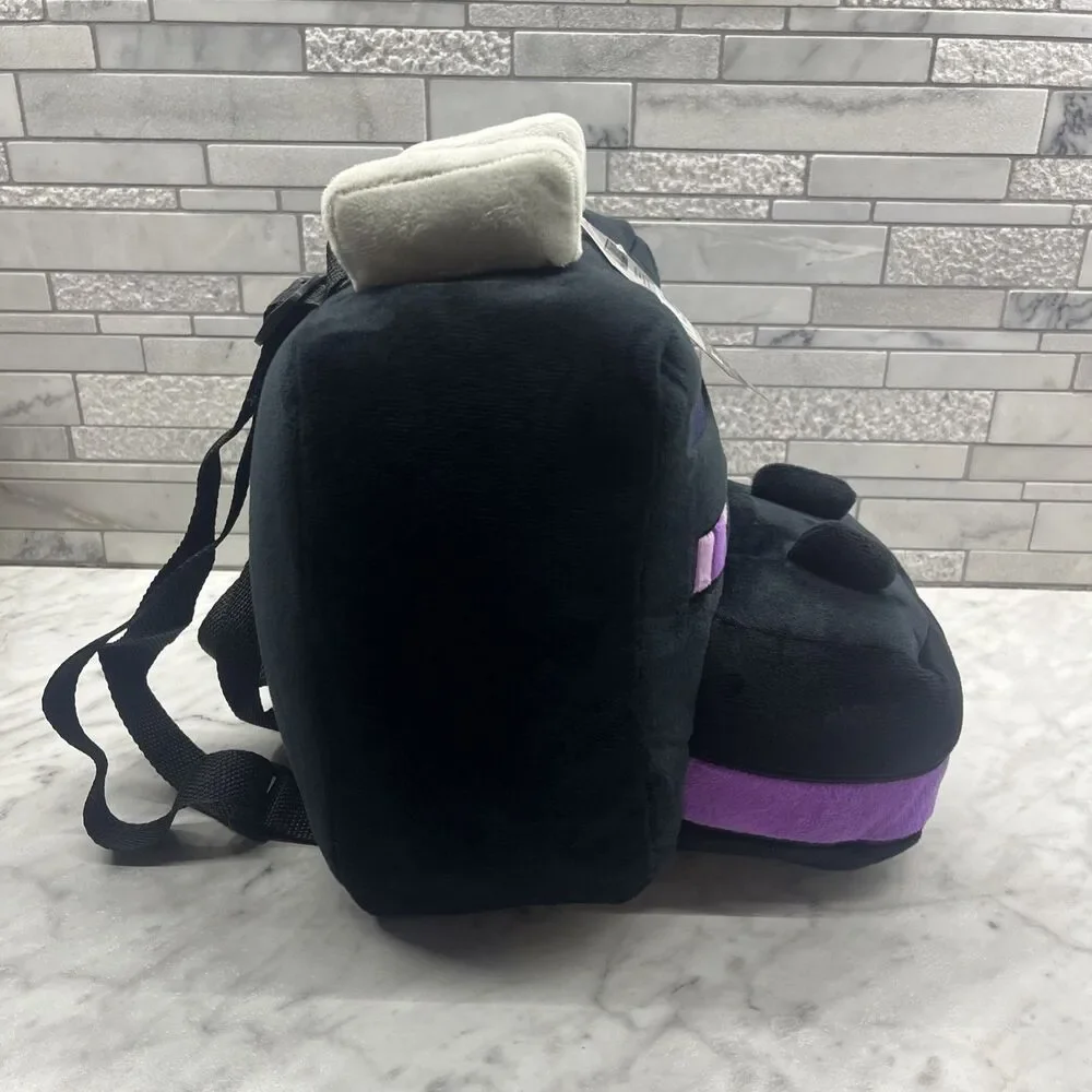 BRAND NEW Minecraft Boys Ender The Dragon Plush Zipper Backpack Minecraft fans
